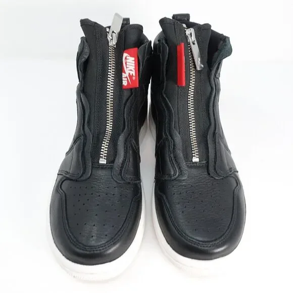 Women's Nike Air Jordan 1 Hi Zip Size 6 AT0575 006 Black Gym Red